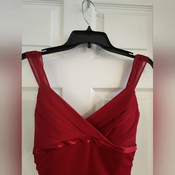 Ruby Rox Red Ruched Dress - Picture 3 of 7